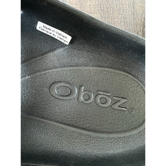 Oboz Whakata Coast Men's Black Rubber Slip On Comfort Clogs Sandals Size W11 M9 - Picture 6 of 7